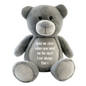 Personalised Memory Bear with Heart-Shaped Ashes Urn