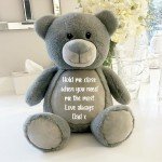 Personalised Memory Bear with Heart-Shaped Ashes Urn