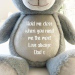 Personalised Memory Bear with Heart-Shaped Ashes Urn