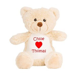 Custom Personalized Valentine's Teddy Bear for Her