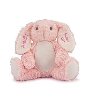Personalized Bunny Teddy Bear - Custom Baby Gift