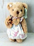 Custom Teddy Bear in Pink Unicorn Dress