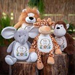Personalized Jungle Teddy Bear for Baby Gifts
