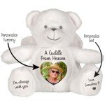 Custom Memorial Teddy Bear with Photo & Text