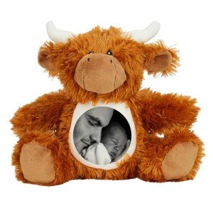 Personalized Highland Cow Plush Toy with Photo