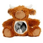 Personalized Highland Cow Plush Toy with Photo