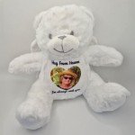 Custom Memorial Teddy Bear with Photo & Text