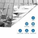 50 Pack Thermal Emergency Mylar Blankets - 52" x 82