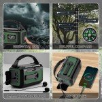Emergency Weather Radio with Solar Panels & Hand Crank