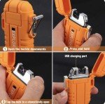 Rechargeable Windproof Dual Bar Survival Electric Lighters