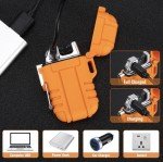 Rechargeable Windproof Dual Bar Survival Electric Lighters