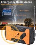 Solar Hand Crank Emergency Radio with Power Bank