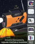 Solar Hand Crank Emergency Radio with Power Bank
