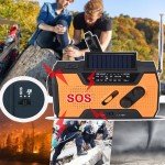 Solar Hand Crank Emergency Radio with Power Bank