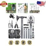 Tactical Shovel and Axe Set with Flashlight