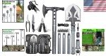 Tactical Shovel and Axe Set with Flashlight