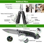 Tactical Shovel and Axe Set with Flashlight