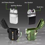 2 Pack Waterproof Windproof Lighters for Survival
