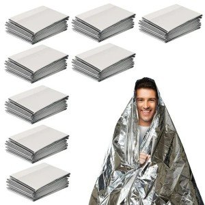 8 Pack Extra Large Emergency Solar Mylar Blankets