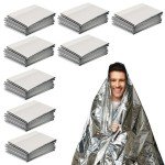 8 Pack Extra Large Emergency Solar Mylar Blankets