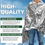 8 Pack Extra Large Emergency Solar Mylar Blankets