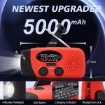 5000mAh Solar Hand Crank Emergency Survival Radio