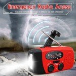 Hand Crank Solar Radio with USB Charger and Flashlight