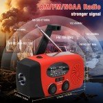 5000mAh Solar Hand Crank Emergency Survival Radio