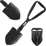 Compact Folding Survival Shovel with Saw Edge