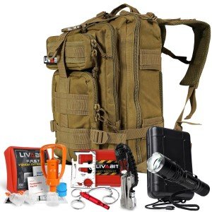 LIVABIT SOS 3-Day Emergency Bug Out Backpack