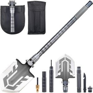 23-in-1 Tactical Folding Shovel for Survival