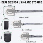 23-in-1 Tactical Folding Shovel for Survival