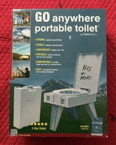 Cleanwaste Portable Toilet with 10 Kits