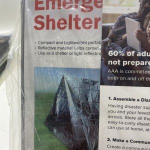 Emergency Tube Tent & Flashlight for Outdoor Survival
