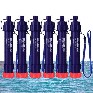 6P Portable Water Filter Straw for Survival 5000L