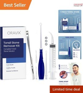 Tonsil Stone Removal Kit with 7 Essential Tools