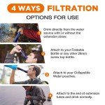 Portable Water Filter Straw and Pouches Combo