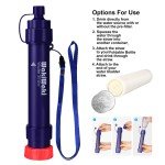 6P Portable Water Filter Straw for Survival 5000L