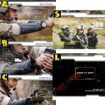 Men's Apache Tactical Survival Watch with Compass
