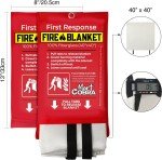 Cobra Fire Blankets for Home Kitchen Safety x2