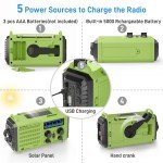 NOAA Emergency Hand Crank Weather Radio with Solar Charger