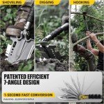Tactical Folding Shovel Multitool for Emergencies
