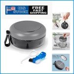 Denture Cup Kit with Brush & Mirror for Travel