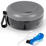 Denture Cup Kit with Brush & Mirror for Travel