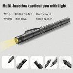 Tactical Flashlight Pen with Tungsten Steel Tip