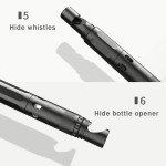 Tactical Flashlight Pen with Tungsten Steel Tip