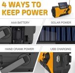 Hand Crank NOAA Weather Radio with AM/FM