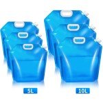 Collapsible Water Container with Spigot for Camping