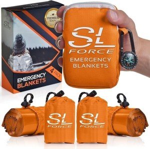 4 Pack of Large Emergency Survival Space Blankets