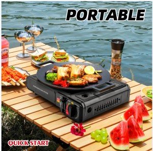 Portable Butane Gas Stove with Carrying Case